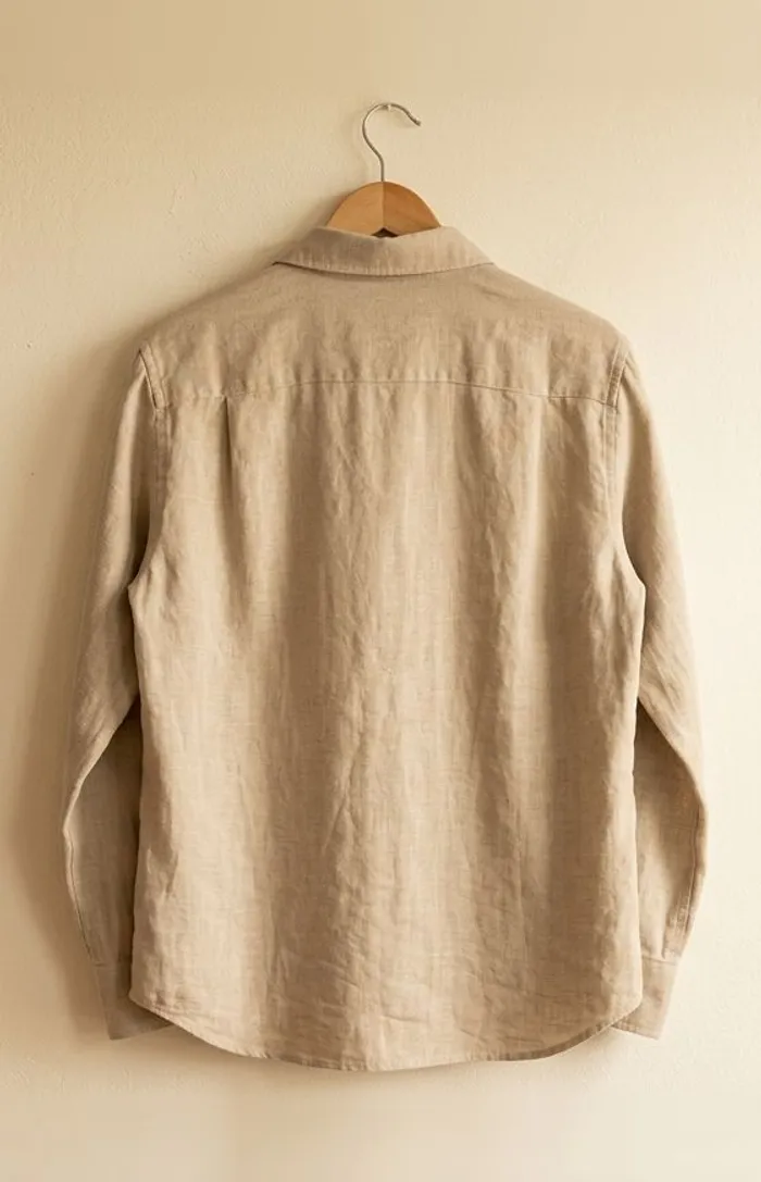 Espalda de Camisa de lino