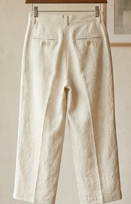 Espalda de Pantalón de lino